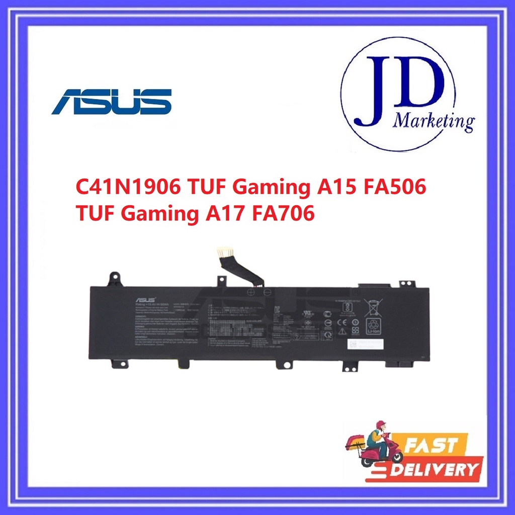 Original Asus C41N1906 TUF Gaming A15 FA506 FX506 FA506IV Gaming A17