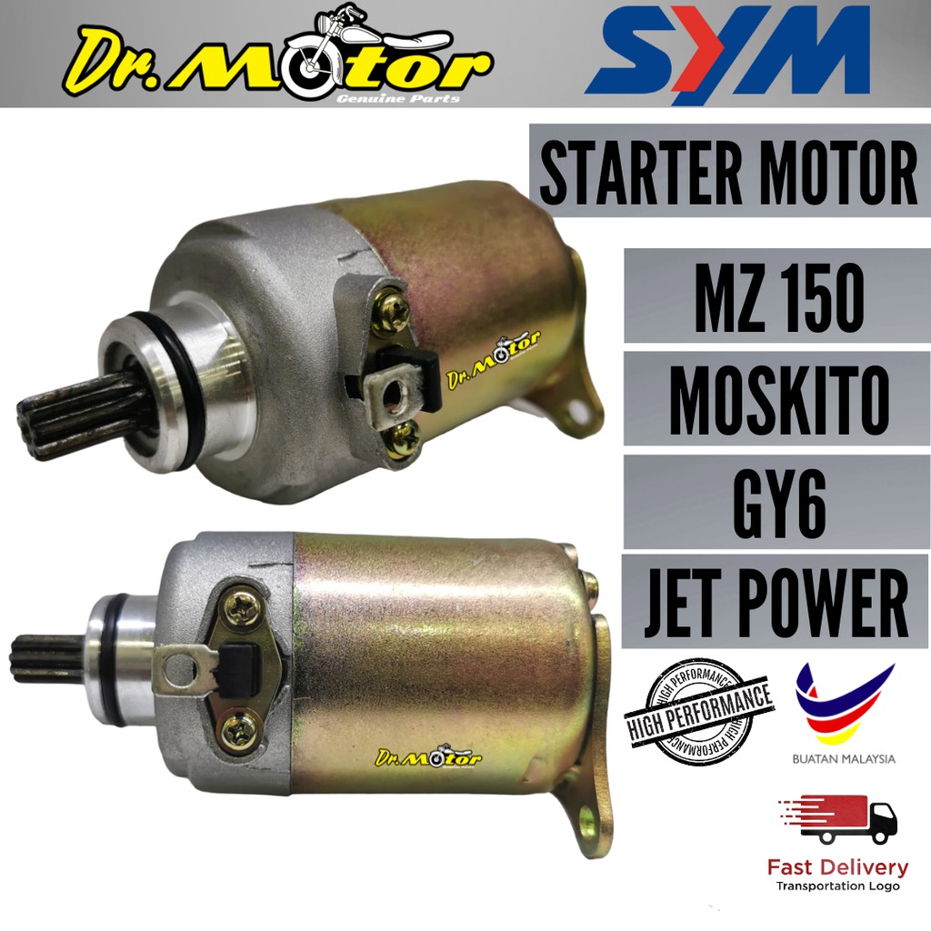 Naza Mz Mz Moskito Mosqito Gy Sym Jet Power Starter Motor Assy