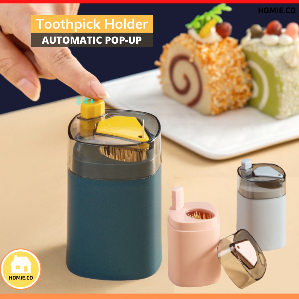 Automatic Push Type Pop Up Toothpick Holder Toothpick Dispenser Kotak