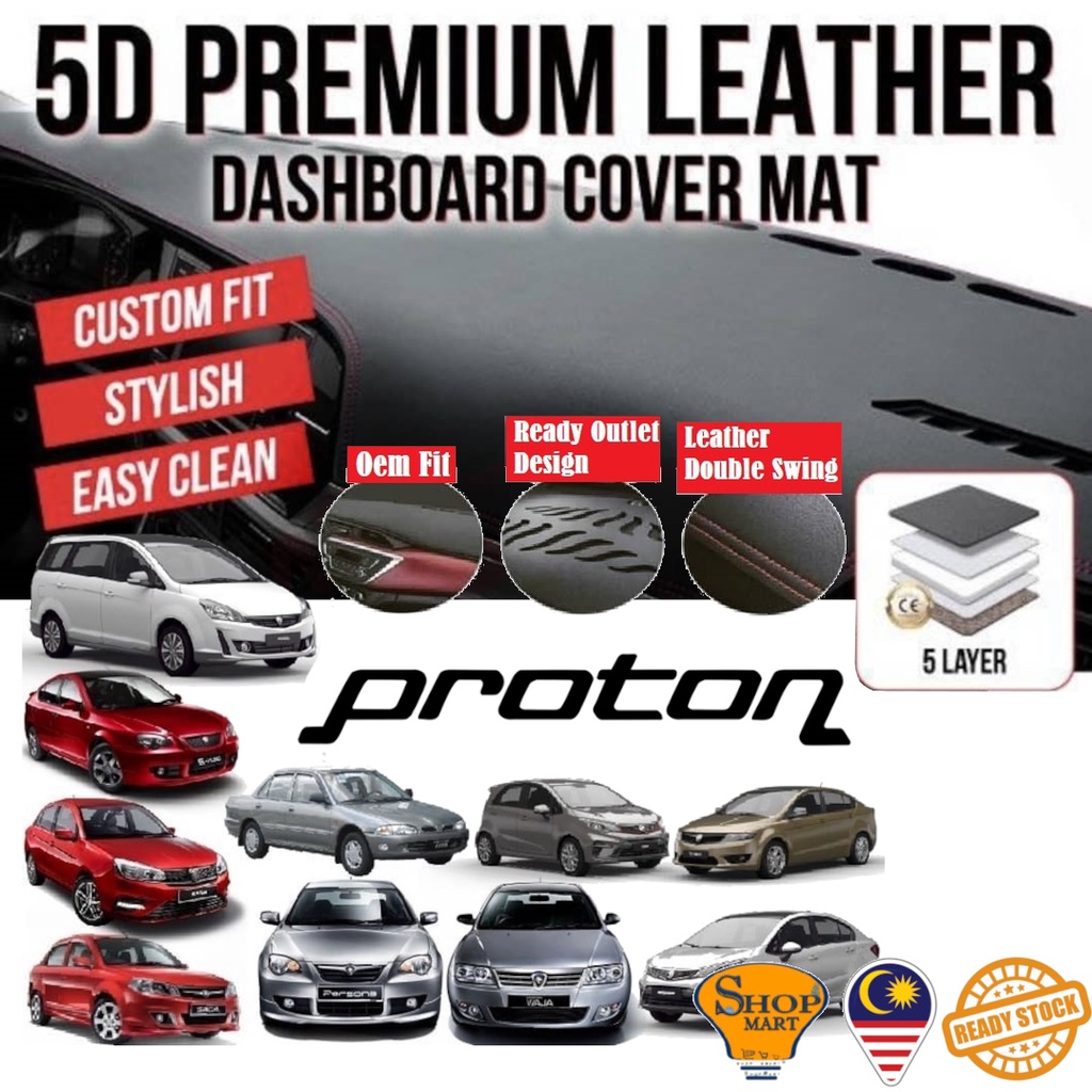 PROTON Car OEM Leather Dashboard Cover Dash Mat Exora Wira Saga VVT