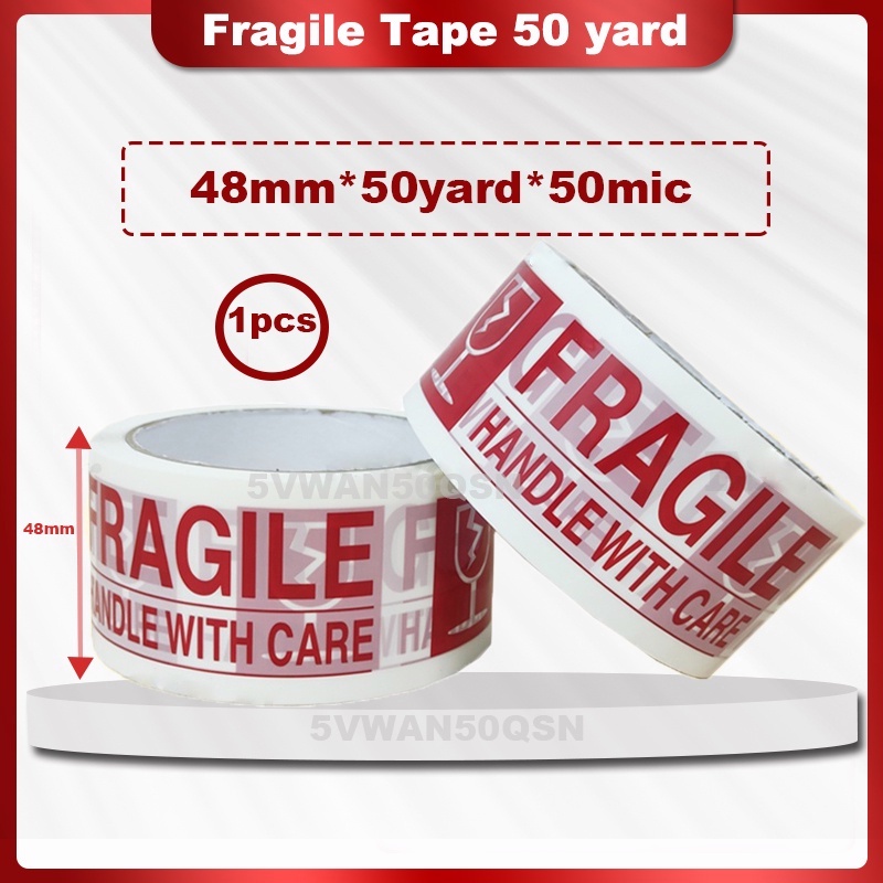 Malaysia READY STOCKFragile Tape Opp Tape 1 Unit 48mm 50yard 50mic