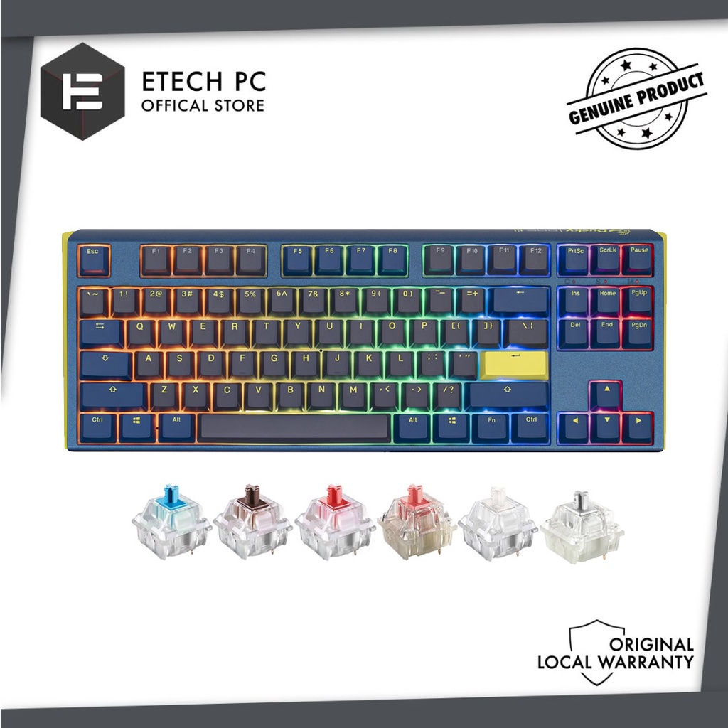 DUCKY ONE 3 TKL DAYBREAK RGB MECHANICAL KEYBOARD MX BLUE MX BROWN