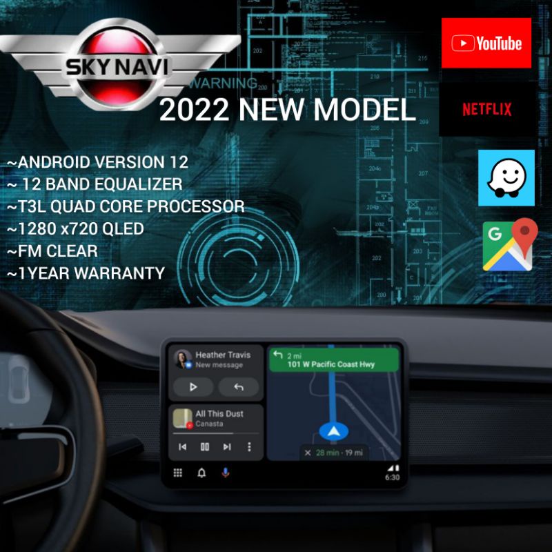 Sky Navi Latest Model Quality Car Android Player Shopee Malaysia