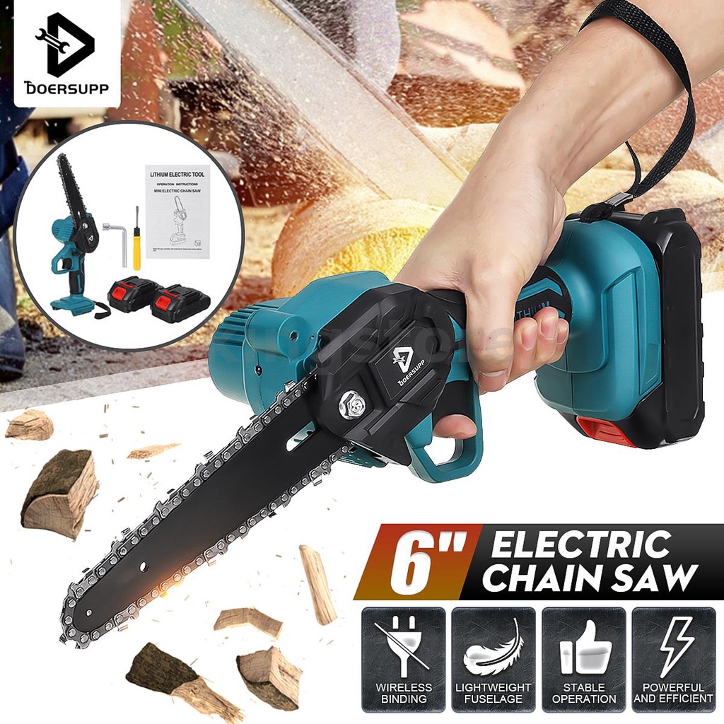 W Electric Cordless One Hand Chain Saw Mini Electric Saw Chainsaw