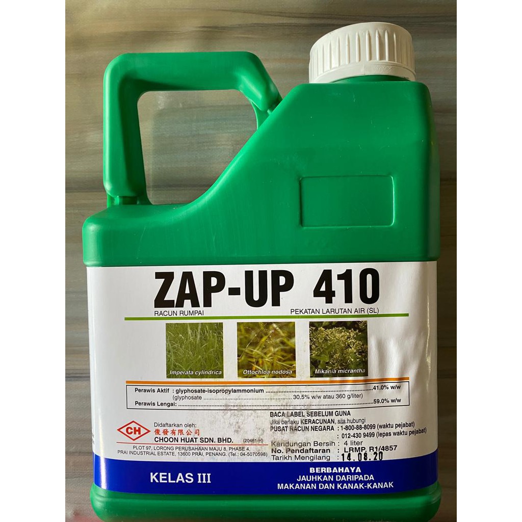 ZAP UP Herbicide Racun Rumput 4 Litre Shopee Malaysia