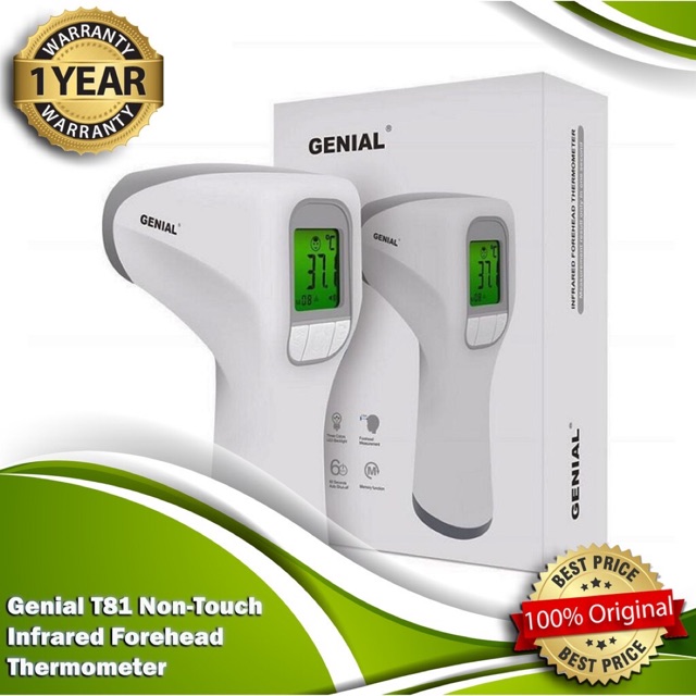 Genial T Non Touch Infrared Forehead Thermometer Fever Detector