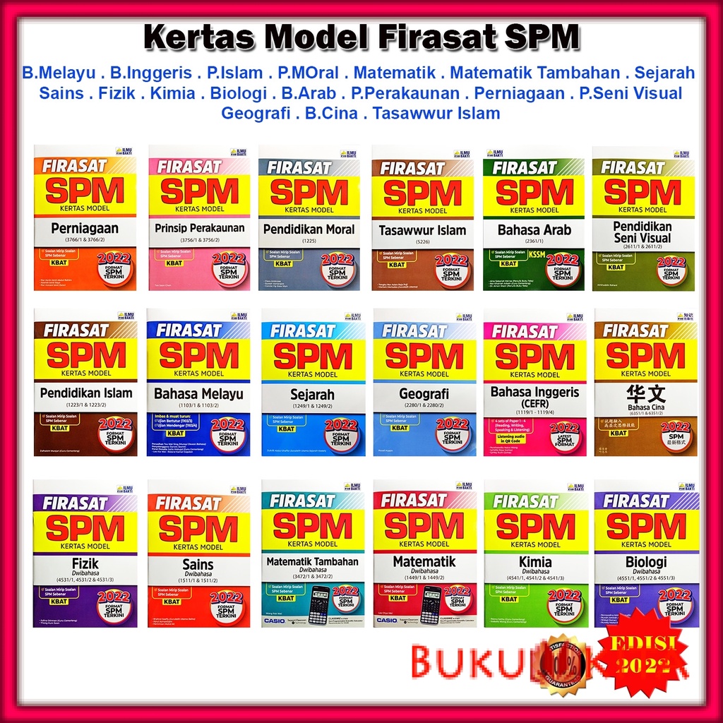 Buku Latihan Kertas Model Firasat Spm Edisi B Melayu B