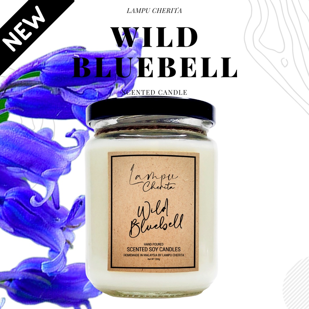 Lampu Cherita Wild Bluebell Scented Soy Candle Shopee Malaysia