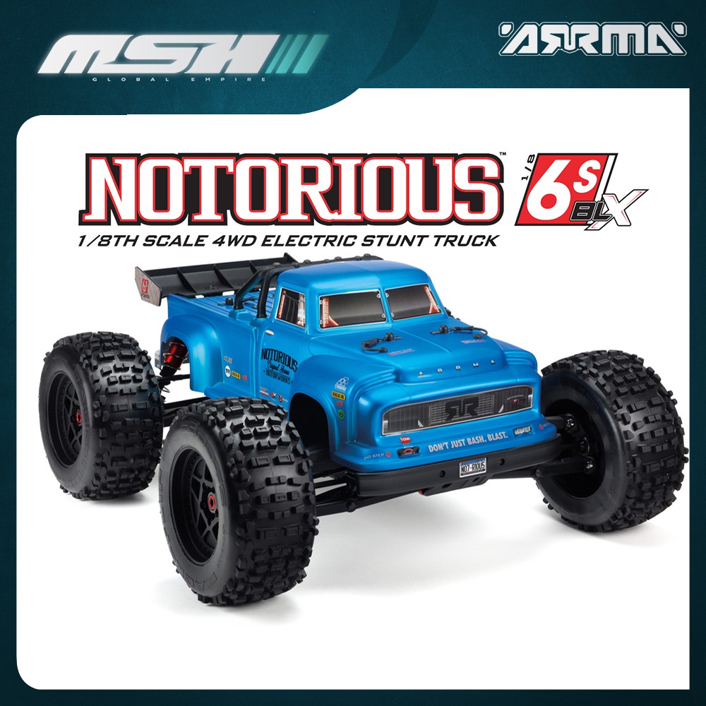 Ready Stock Malaysia Arrma Notorious V S Blx Brushless Rtr