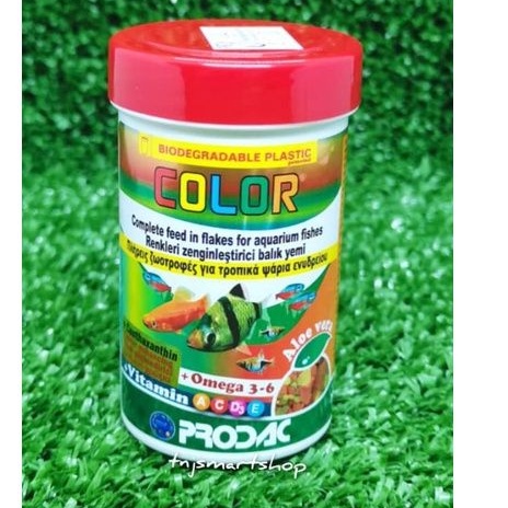 Prodac Color G Fish Food Complete Feed In Flakes For Aquarium