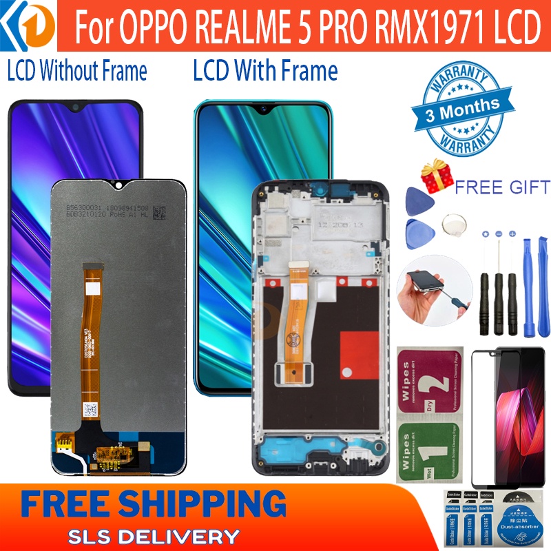 For OPPO Realme 5 Pro RMX1971 LCD Display Screen With Frame Display