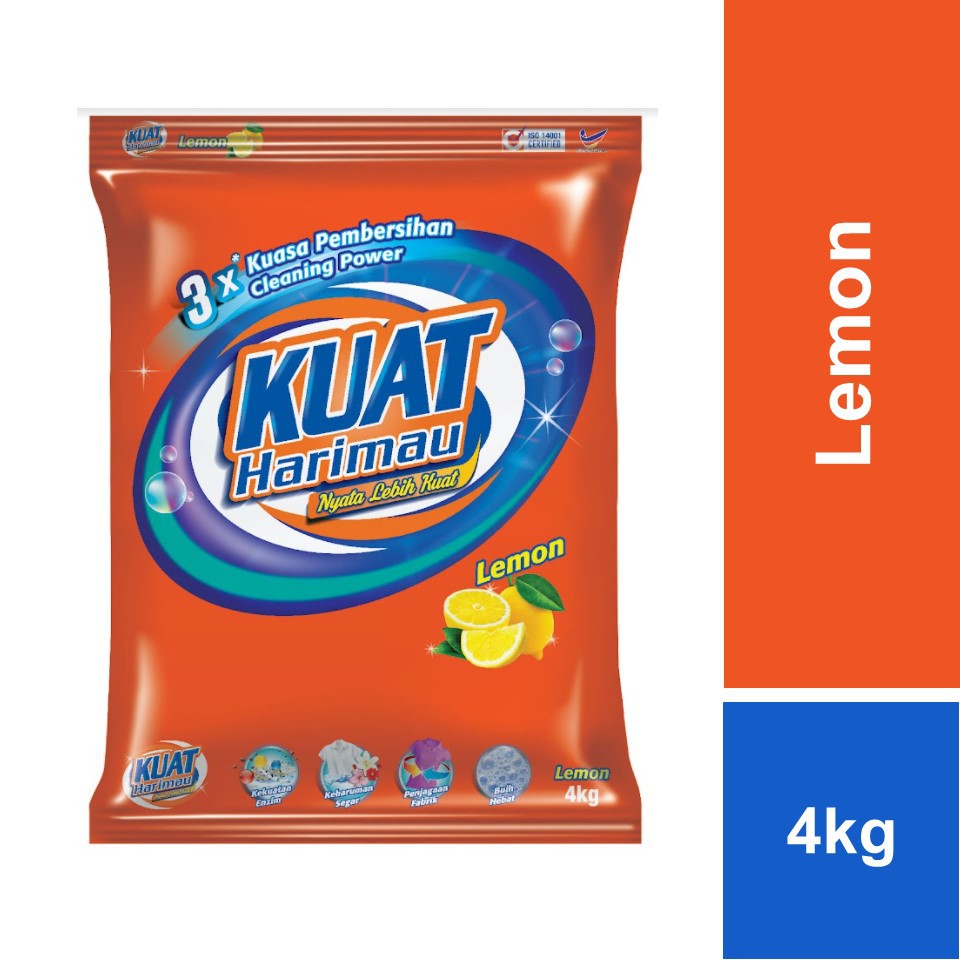 Kuat Harimau Detergent Powder Lemon Kg Shopee Malaysia