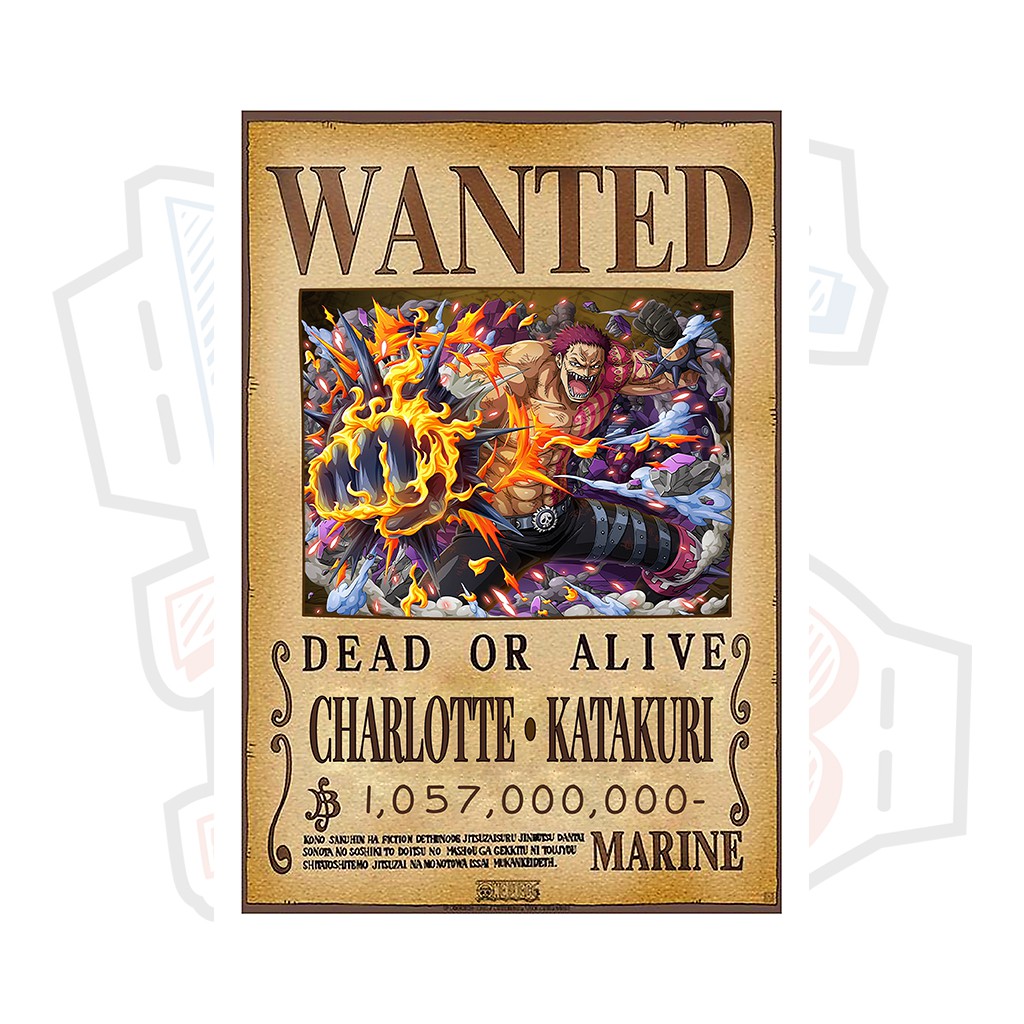 Charlotte Katakuri Ver 3 One Piece Wanted Poster Shopee Malaysia