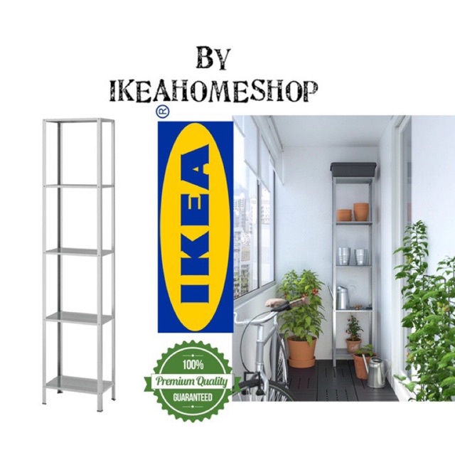 IKEA Stainless Steel Rack Rak Besi Rak Serbaguna HYLLIS Rak Outdoor