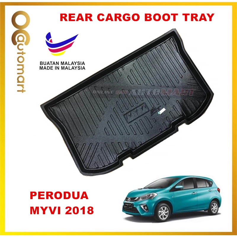 Custom Fit Original Abs Perodua Myvi Non Slip Rear Trunk Boot