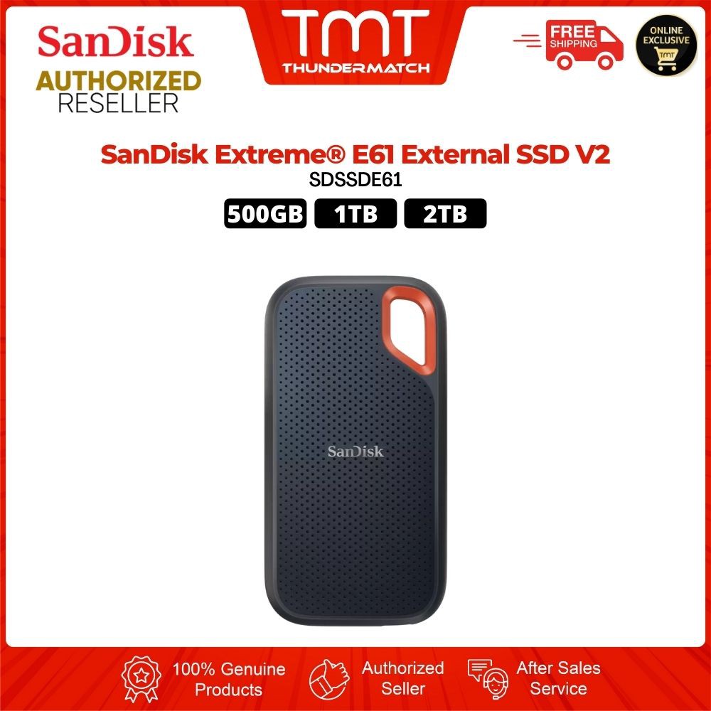 TMT SanDisk Extreme Rugged E61 Type C With USB3 0 Adapter External SSD