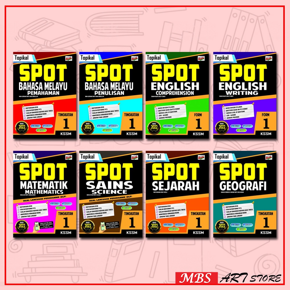 Buku Latihan Topikal Spot KSSM Tingkatan 1 2 3 Edisi 2022 Shopee Malaysia