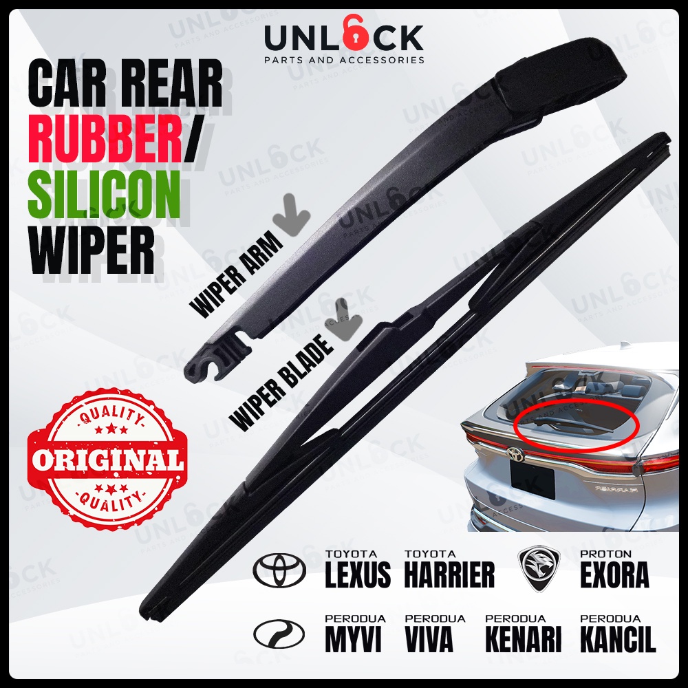 Car Rear Wiper Arm Silicone Wiper Belakang For Myvi Viva Kelisa Kenari