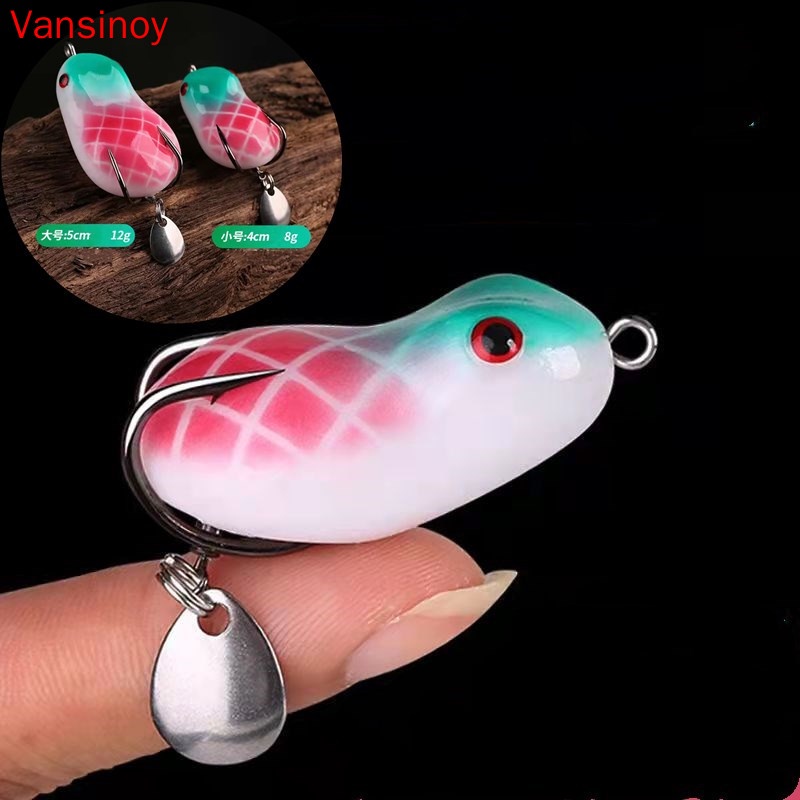 Vansinoy Umpan Casting Soft Frog Katak 4cm 5cm Frog Fishing Lure Mini