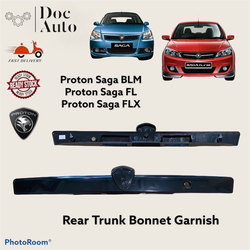 Proton Saga Blm Fl Flx Rear Trunk Bonnet Garnish Pw