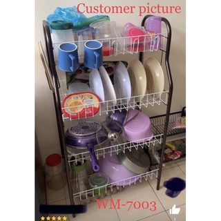 Ready Stock Indo S Dish Rack Tingkat Rak Pinggan Mangkuk Dan Cawan