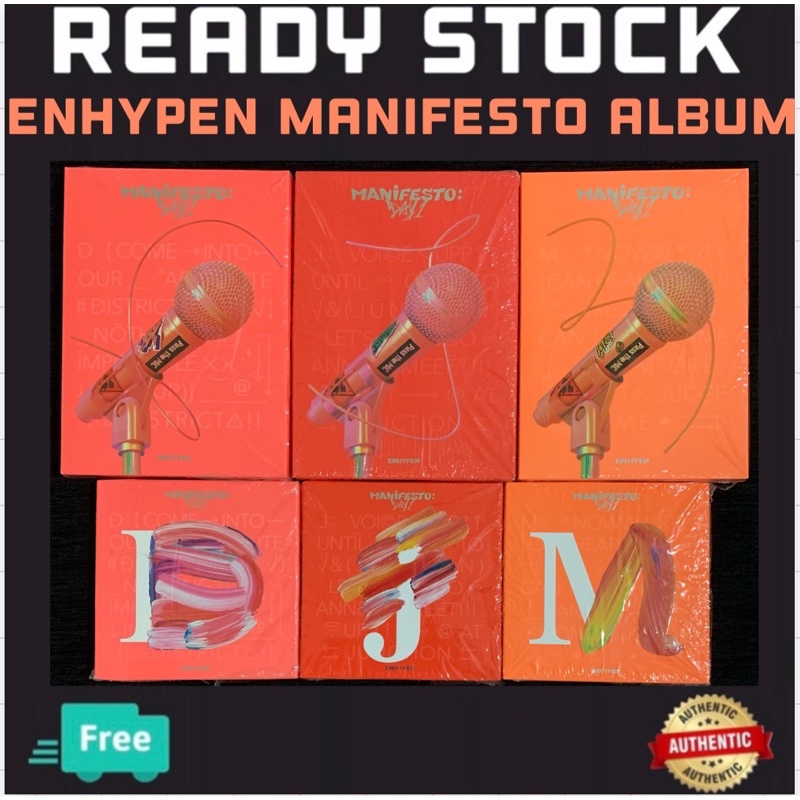 Official Enhypen Manifesto Album Shopee Malaysia