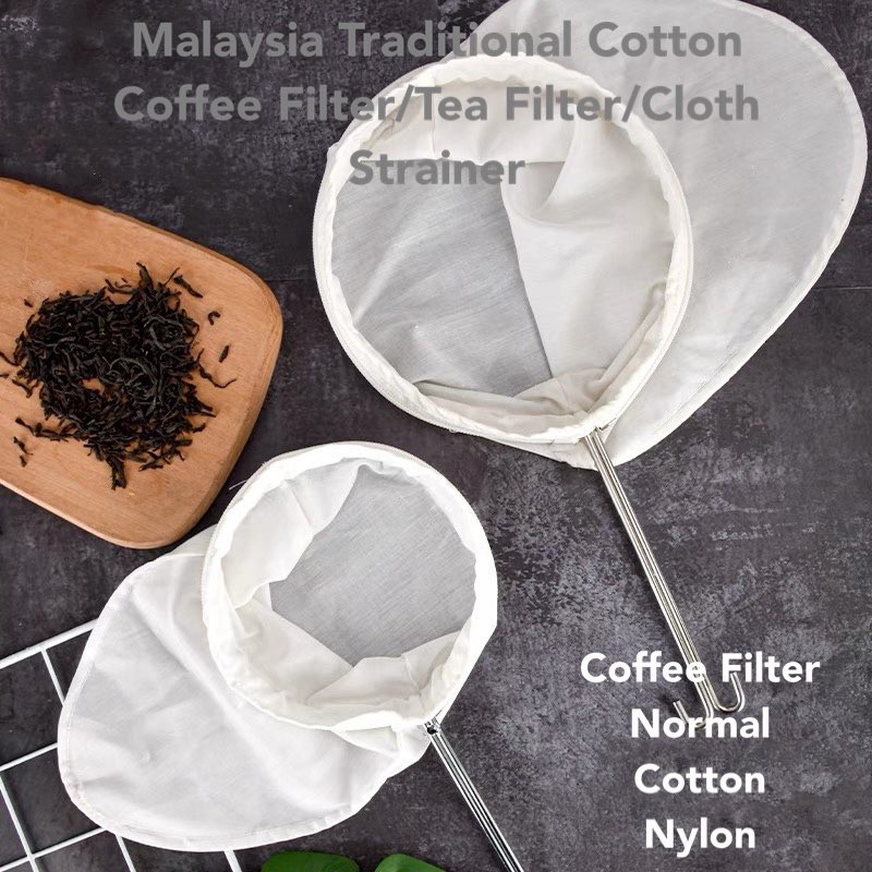 Malaysia Traditional Cotton Coffee Filter Tea Filter Cloth Strainer