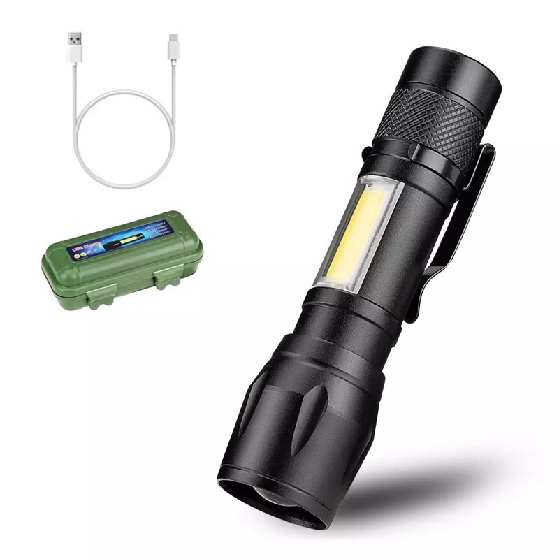 Sangat Terang Lampu Picit Mini Torchlight Flashlight Led With Side