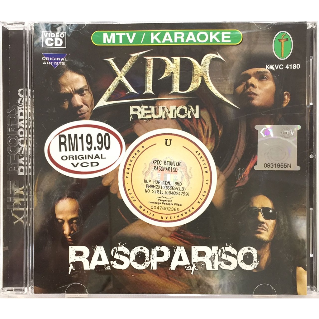 Xpdc Reunion Rasopariso Mtv Karaoke Vcd Shopee Malaysia