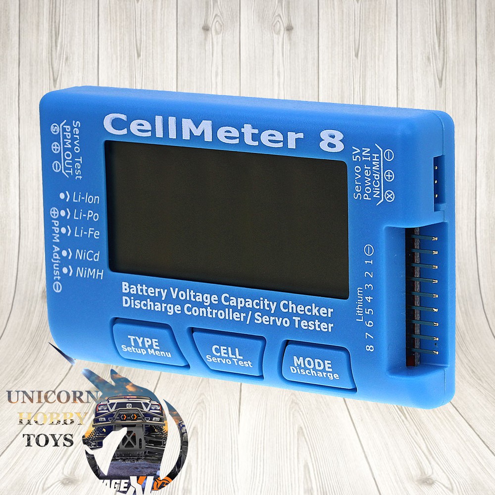 Rc Cellmeter Lcd Digital Battery Capacity Checker Battery Voltage