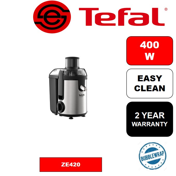 Bubble Wrap Tefal Juice Extractor Fruitelia Plus Metal ZE420 Fruit