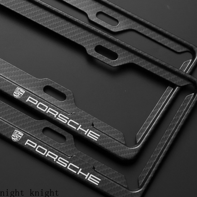 Carbon Fiber Pattern License Plate Protection Frame Suitable For