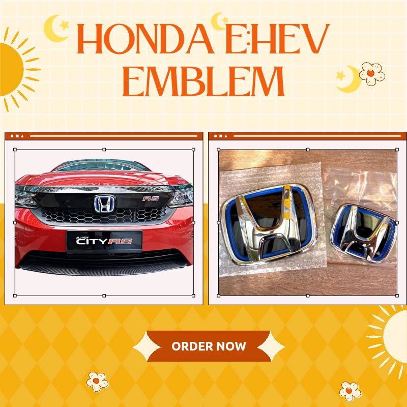 Original Honda E Hev Emblem E Hev Logo Honda City Gm Gn Honda