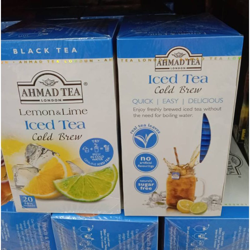 Ahmad Tea Lemon Lime Cold Brew Iced Tea 20 Teabags Shopee Malaysia