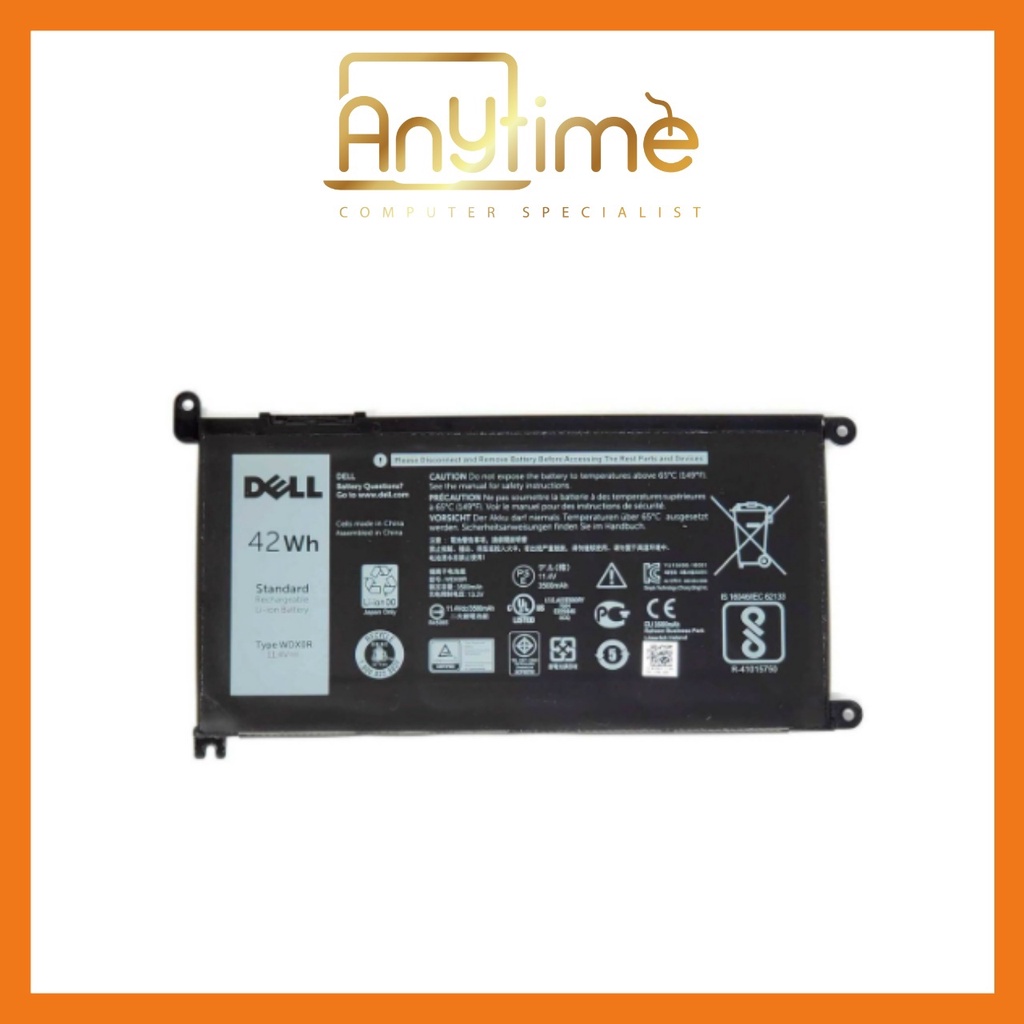 New Genuine Dell WDX0R WDXOR Laptop Battery 11 4V 42Wh 3500mAh Shopee