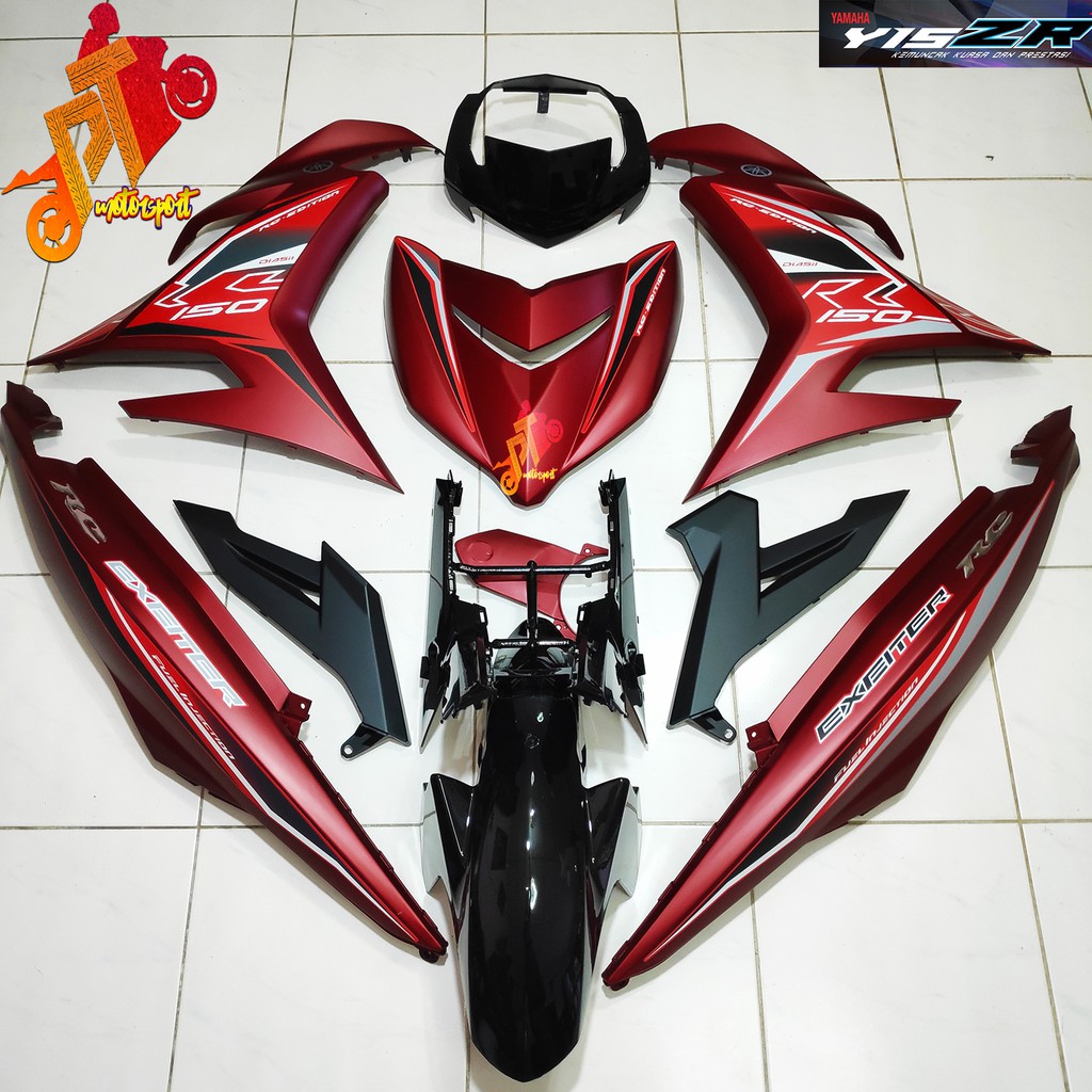 Yamaha Y15ZR V1 V2 Cover Set Exciter RC 2019 Matt Red OEM Shopee