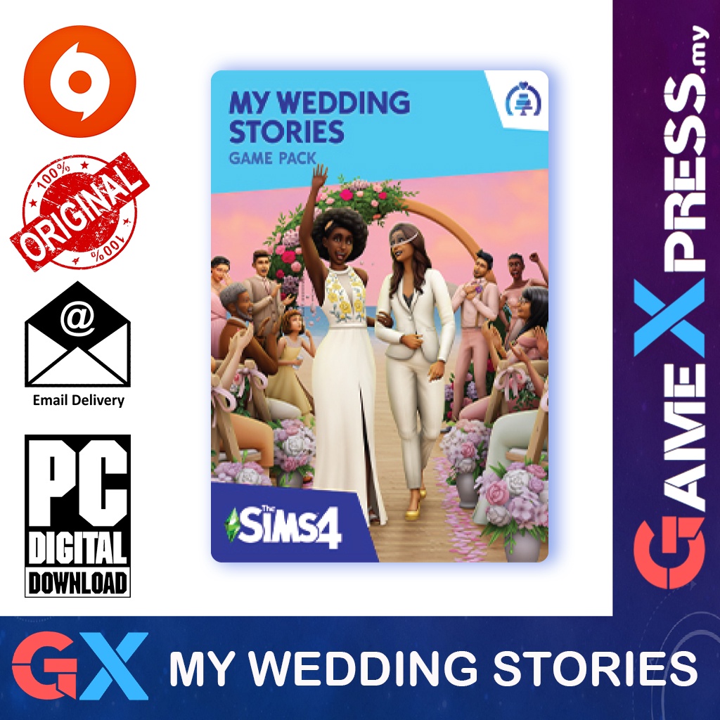 The Sims 4 My Wedding Stories Expansion PC Mac Game Origin Platform