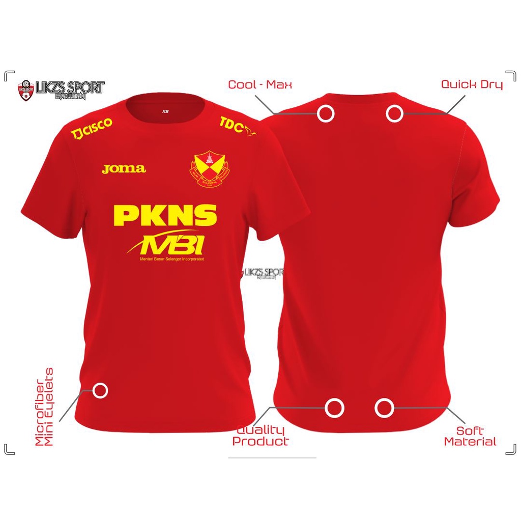 Selangor Fc 2022 Pre Match Jersey DX5 Football Futsall Training Player