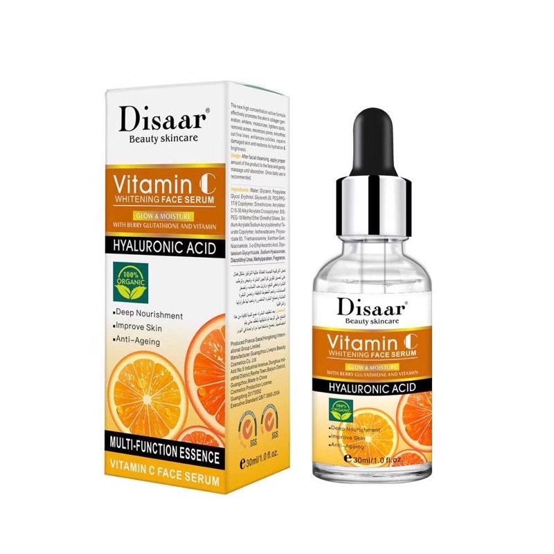 Disaar Beauty Skincare Whitening Face Serum Moisturiser Vitamin C