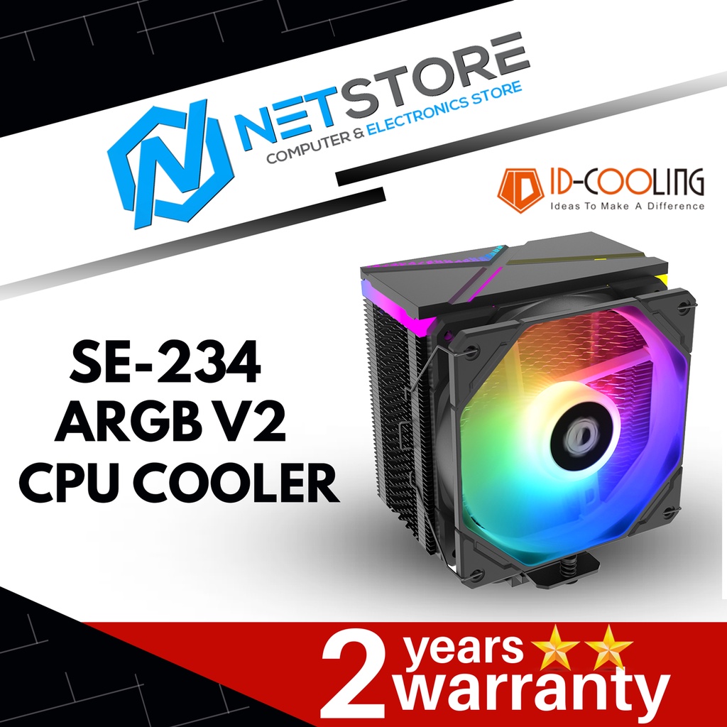 ID COOLING SE 234 ARGB V2 CPU COOLER ID CPU SE 234 ARGB V2 Shopee