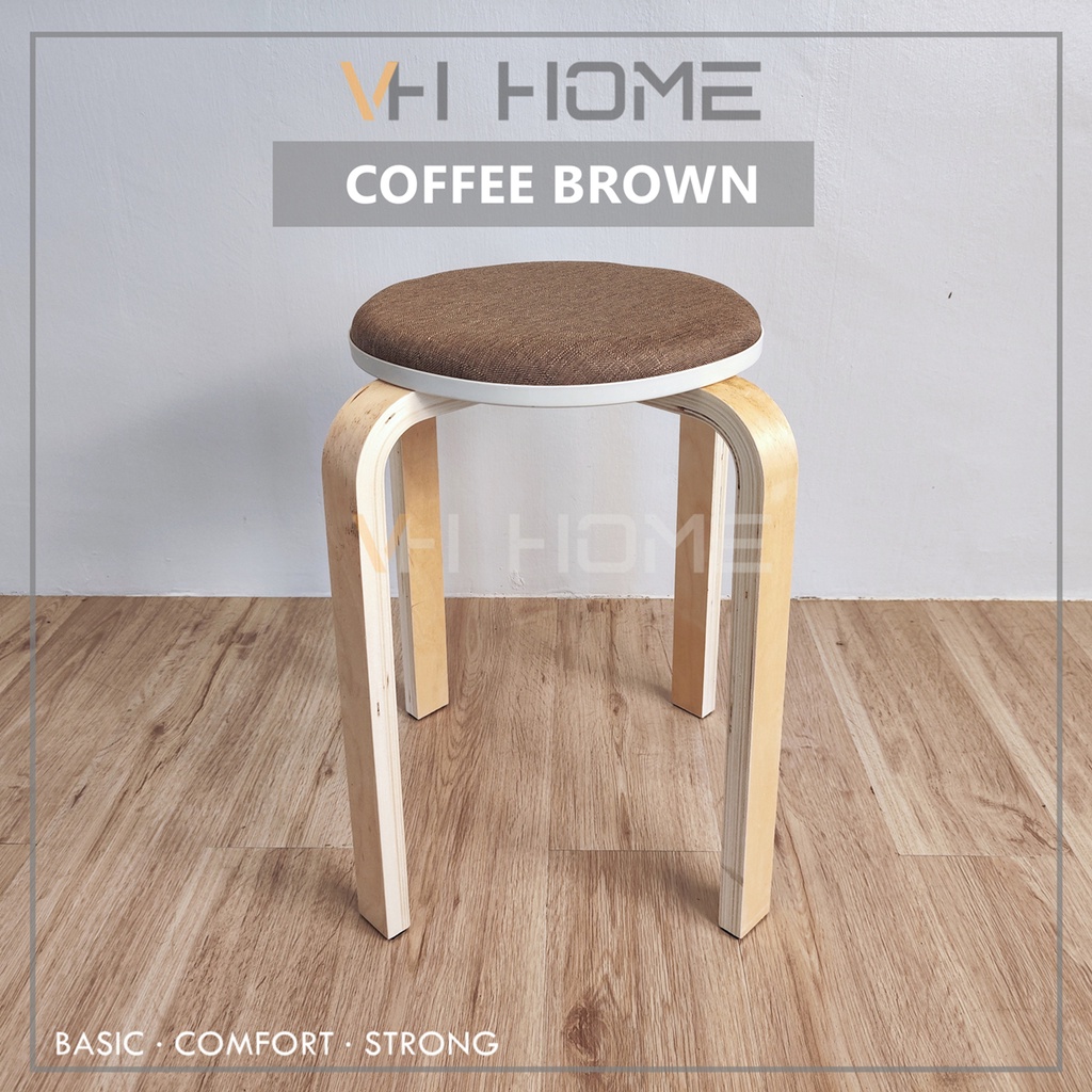 Vh Lival Stool Chair Special Modern Design Round Chair Cushion Kerusi