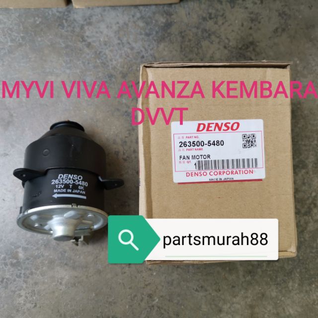 FAN MOTOR MYVI VIVA AVANZA KEMBARA DVVT DENSO 263500 5480 Shopee Malaysia