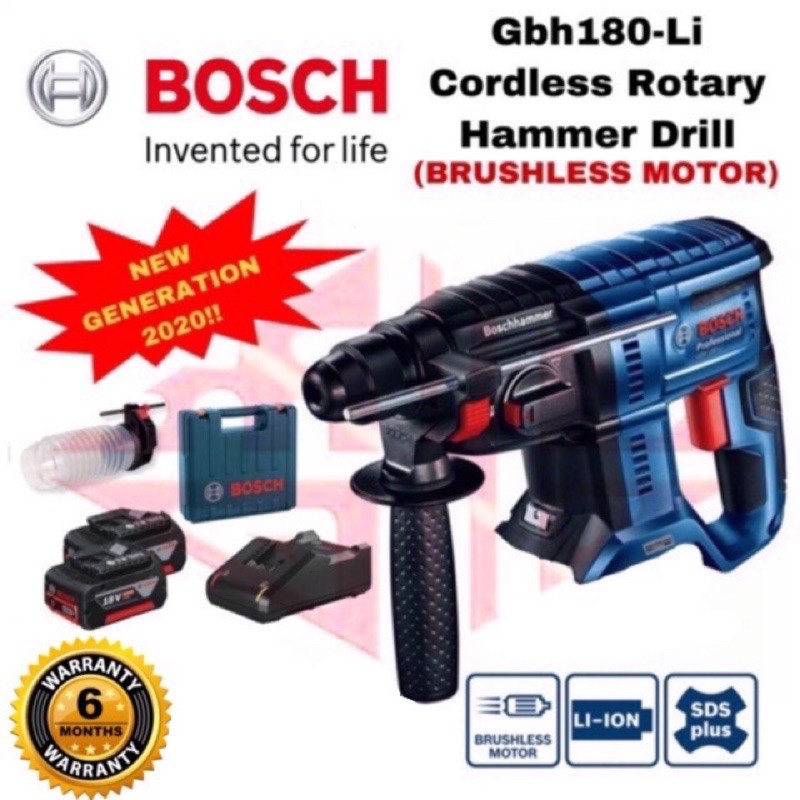 BOSCH GBH 180 GBH 180 LI Cordless Rotary Hammer Drill Driver NEW