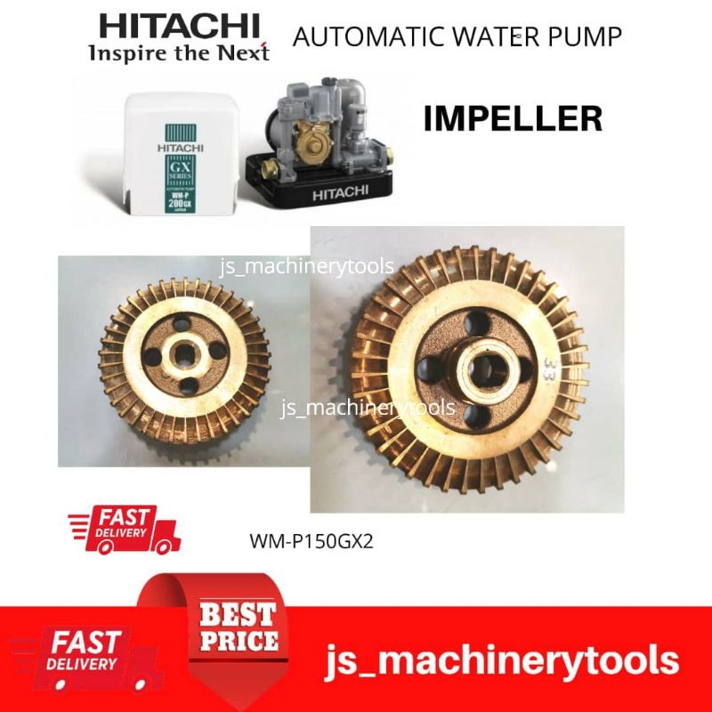 Hitachi Water Pump Spare Part Impeller Set Original Wm P Gx Shopee