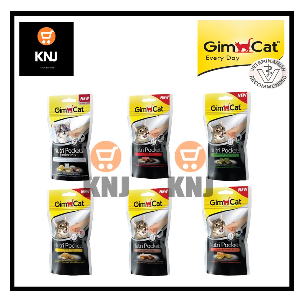 GIMCAT GIM CAT Series Nutri Pocket Cat Snack Cat Treat 60GM Makanan