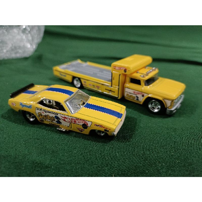 Hot Wheels PLYMOUTH CUDA FUNNY CAR RETRO RIG TEAM TRANSPORT Shopee