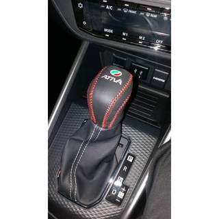 Perodua Ativa Genuine Leather Gear Knob Handbrake Cover Gear Up Car