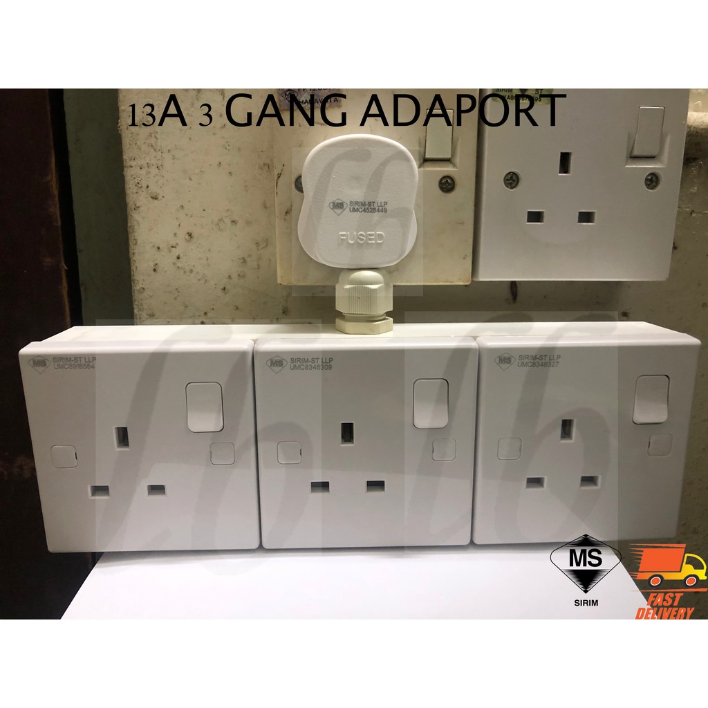 A Gang Adaport Gang Adaport Ready Make Sirim Ums Plug Top Sirim