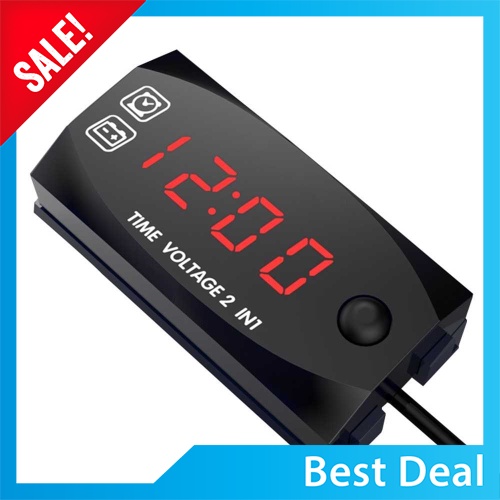 Best Deal Motorycycle Dc V V In Digital Time Clock Voltage