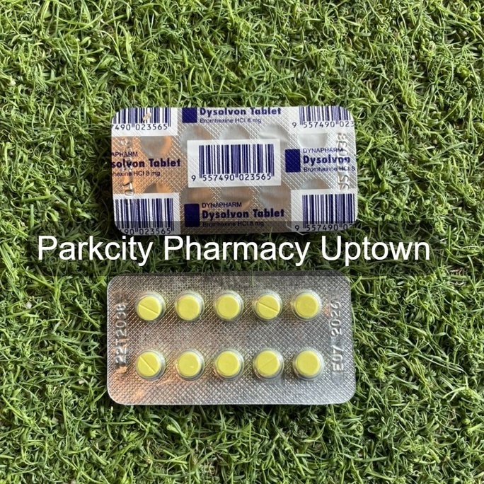 Dysolvon Tablet Bromhexine Mg S Strip Remove Phlegm Shopee